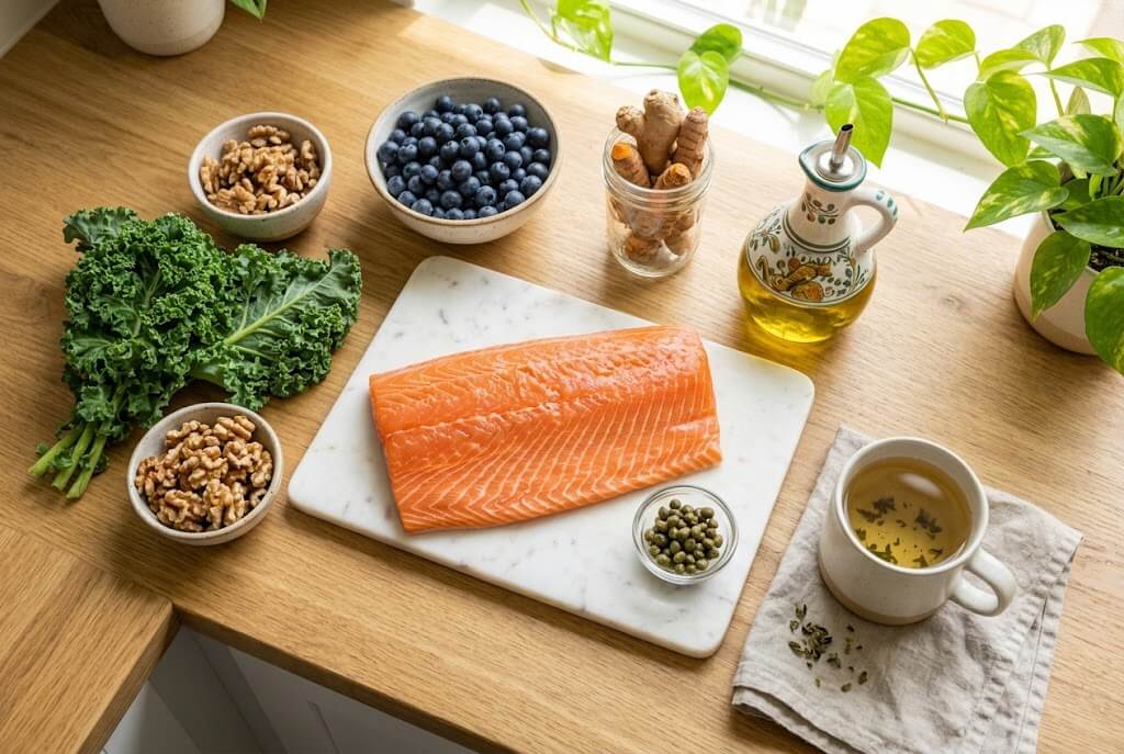 anti inflammatory pcos meal for hair loss and acne