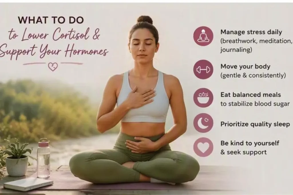3 natural ways to lower cortisol and reduce PCOS stress symptoms
