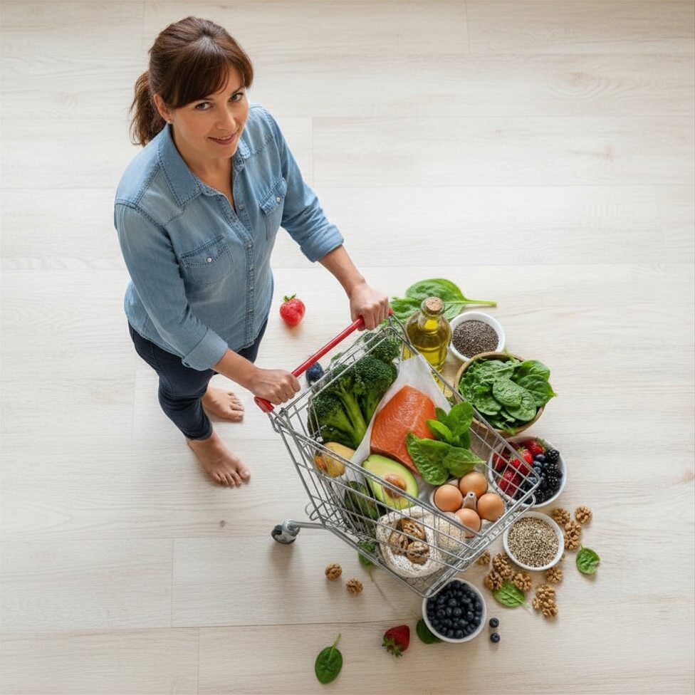 ultimate pcos grocery guide with healthy foods for hormone balance